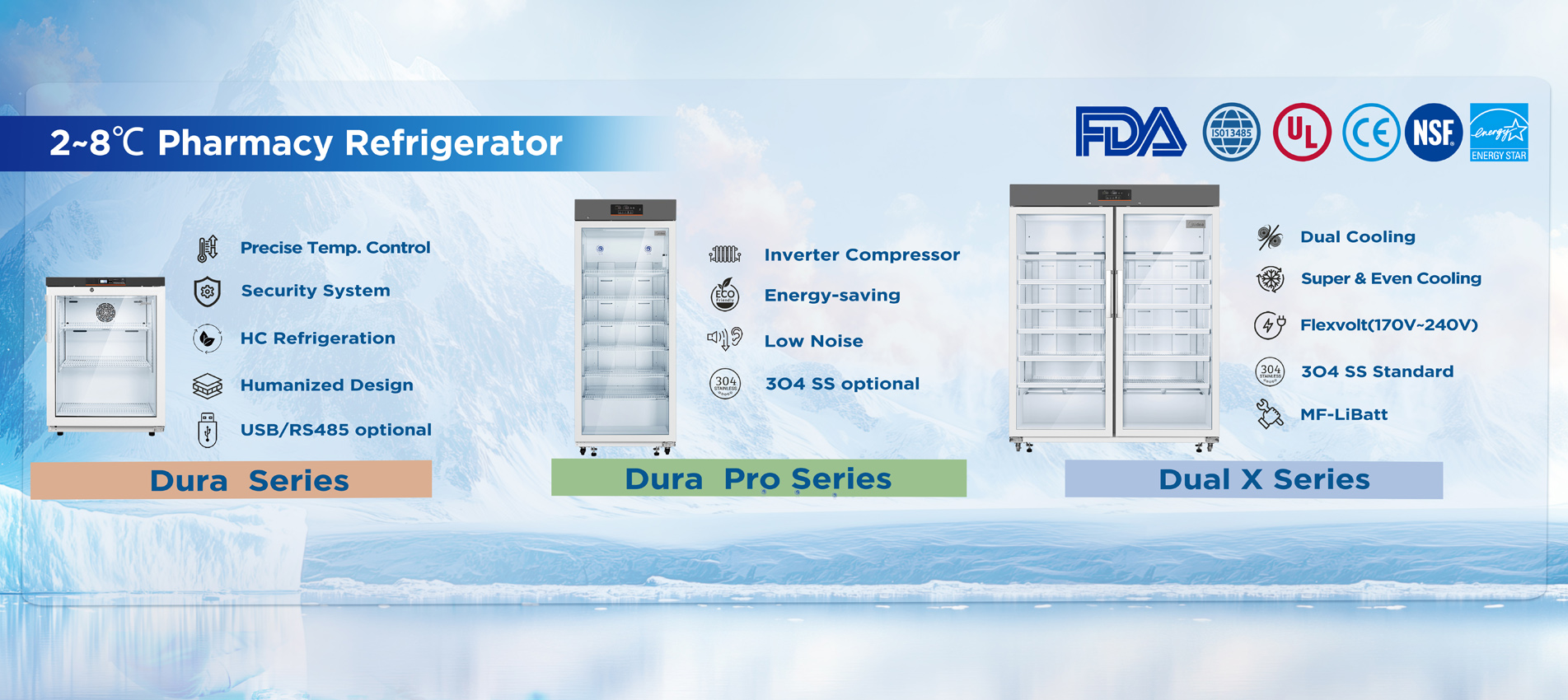 Refrigerador de farmacia de 2 a 8 °C